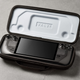The new Steam Deck handheld in a Valve-branded case.
